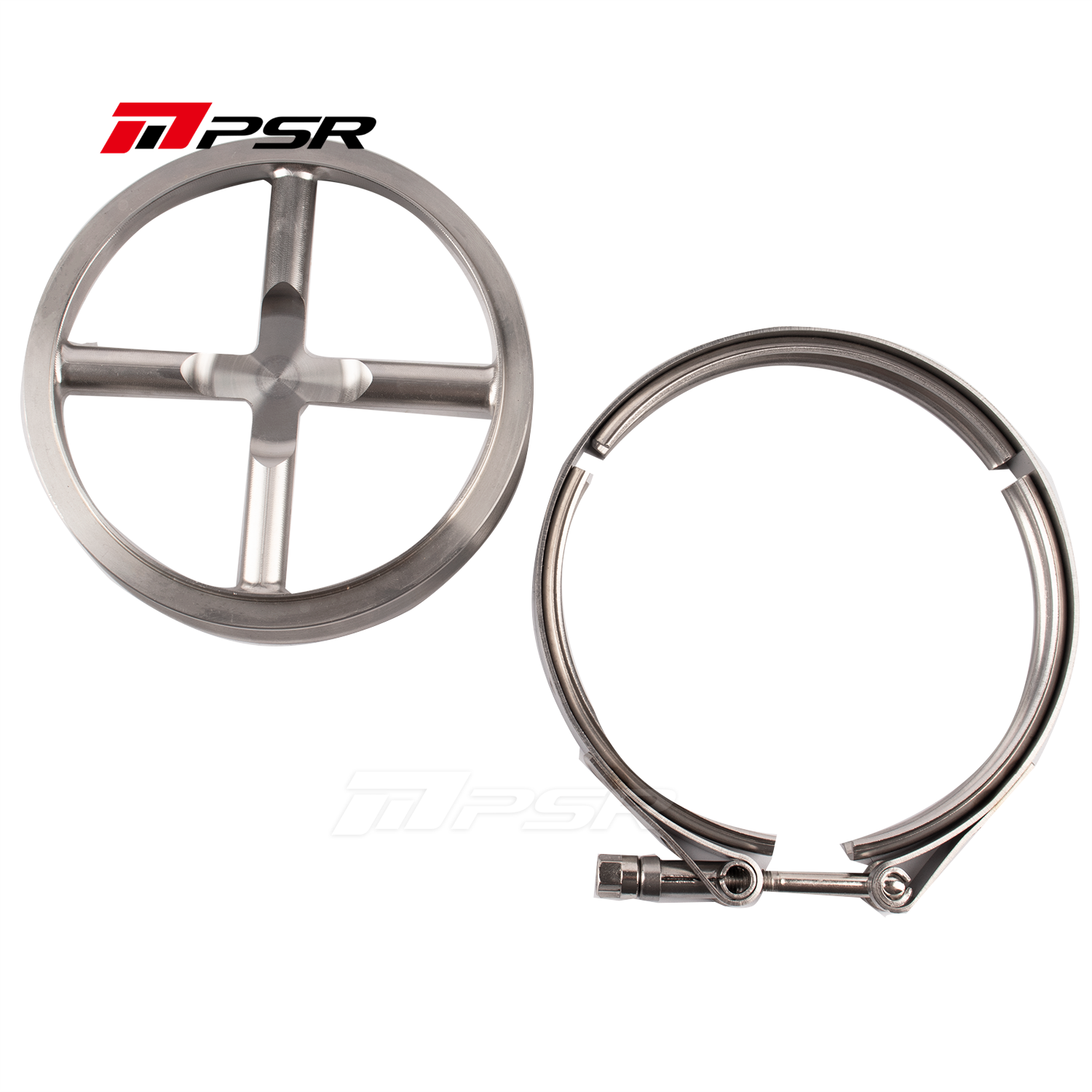 Pulsar PSR Stainless Steel Turbine Cross Guard Flange Clamp Kit for PRO88 PRO98 PRO106 Turbos - Image 3